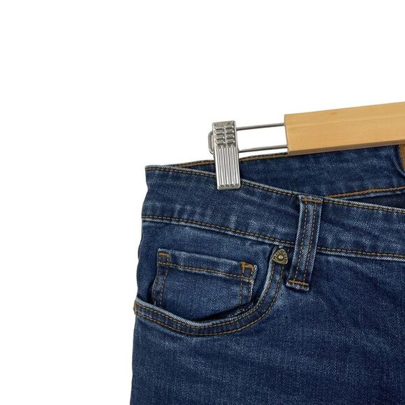 Kut From The Kloth 12 Jeans Raw Hem Skinny Stretch Distressed Blue Womens - Picture 7 of 12